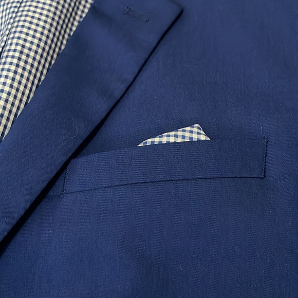 Men’s Slim Fit Suit Jacket in Blue - Picture 4 of 6